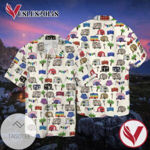Camping Hawaiian Gift For Men And Women Graphic Print Short Sleeve Hawaiian Casual Shirt Vesles2014S 1