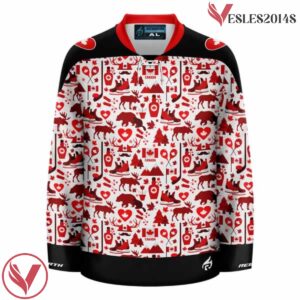 Canada Day Beaver Collage Ugly Sweater Holiday Hockey Jersey - Vesles2014S 2
