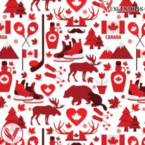 Canada Day Beaver Collage Ugly Sweater Holiday Hockey Jersey - Vesles2014S 4
