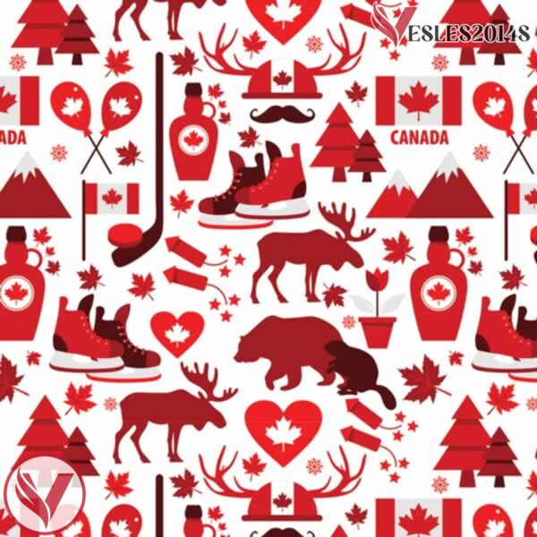 Canada Day Beaver Collage Ugly Sweater Holiday Hockey Jersey - Vesles2014S 4