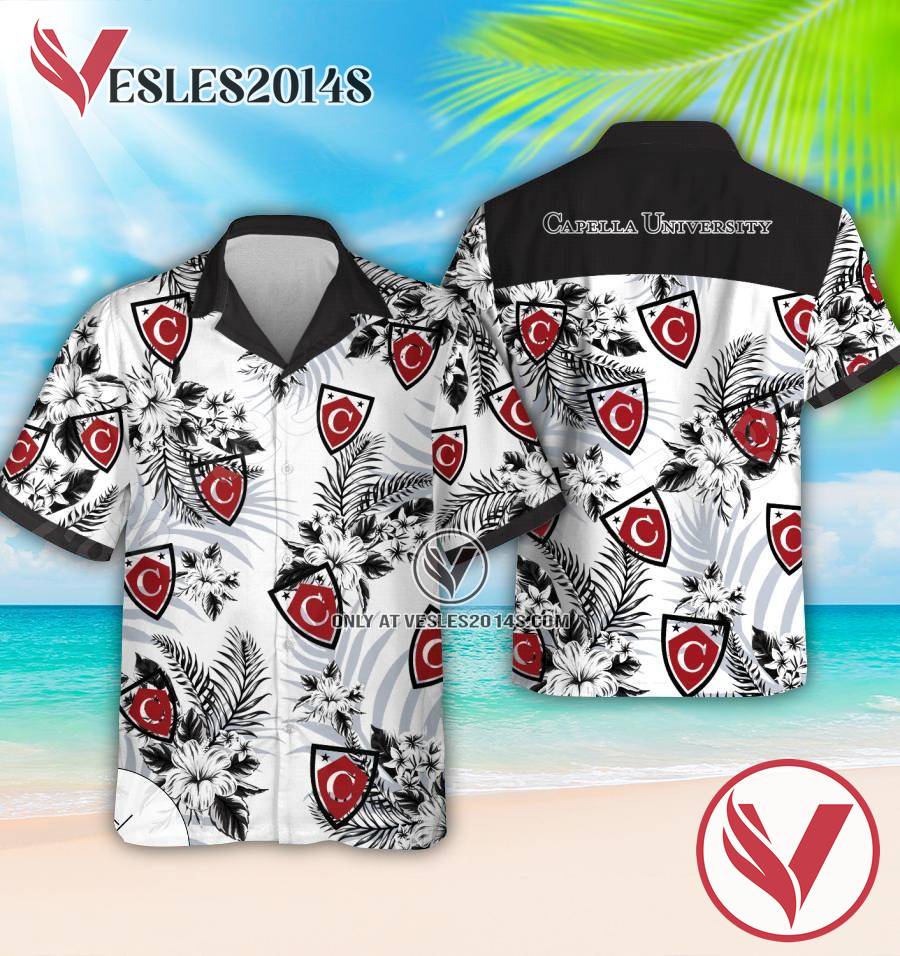 Capella University Logo Short Sleeve Shirt, Perfect Gifts Idea In Holiday - Vesles2014S 1