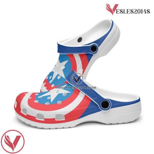 Captain America Avengers Movie Crocs Crocband Shoes Clogs Custom Name For Men Women and Kids - Vesles2014S 4