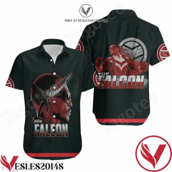 Captain America Avengers The Falcon Hawaiian Shirt, Unique Gifts For Friends - Vesles2014S 1