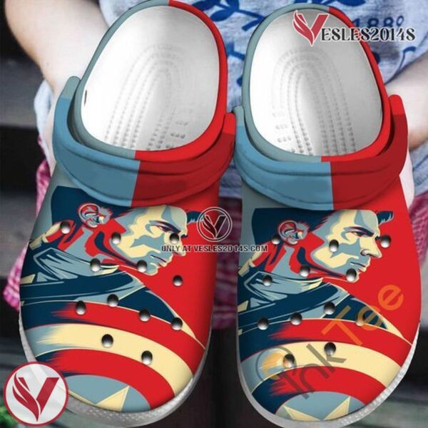 Captain America Movie Crocs Crocband Shoes Clogs Custom Name For Men Women And Kids - Vesles2014S