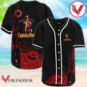 Captain Morgan Black Halloween Witch Baseball Jersey, Perfect Gifts For Fans - Vesles2014S