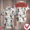Captain Morgan Blue Flowers White Hawaiian Shirt, Unique Gifts For Friends - Vesles2014S 1