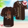 Captain Morgan Brown Halloween Dinosaur Baseball Jersey, Perfect Gifts For Fans - Vesles2014S
