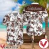 Captain Morgan Brown Tropical Leaves White Hawaiian Shirt, Unique Gifts For Friends - Vesles2014S 1
