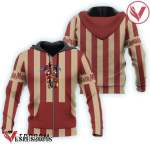 Captain Morgan Brown Vintage Striped Hoodie & Zip Hoodie - Vesles2014S 1