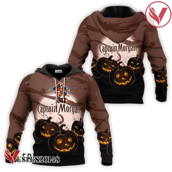 Captain Morgan Halloween Night Pumpkin Hoodie & Zip Hoodie - Vesles2014S 4