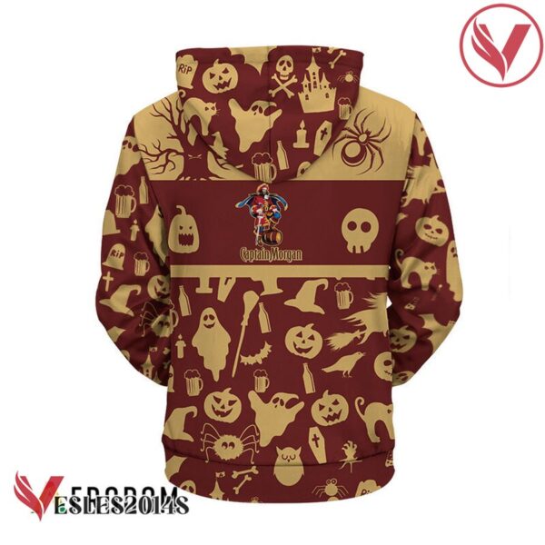 Captain Morgan Halloween Patterns Hoodie & Zip Hoodie - Vesles2014S 4