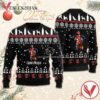 Captain Morgan Puppy Snowflake Pattern Christmas Ugly Sweater, Unique Winter Outfits For Fans - Vesles2014S  1