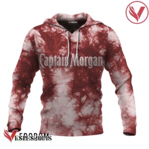 Captain Morgan Red Tie-dye Hoodie & Zip Hoodie - Vesles2014S 1