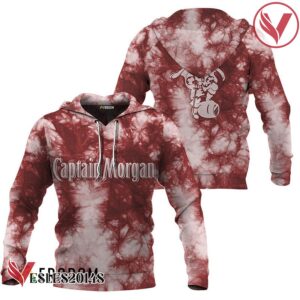 Captain Morgan Red Tie-dye Hoodie & Zip Hoodie - Vesles2014S