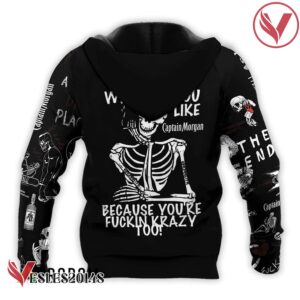 Captain Morgan Rock And Roll Skeleton Skull Hoodie & Zip Hoodie - Vesles2014S 3