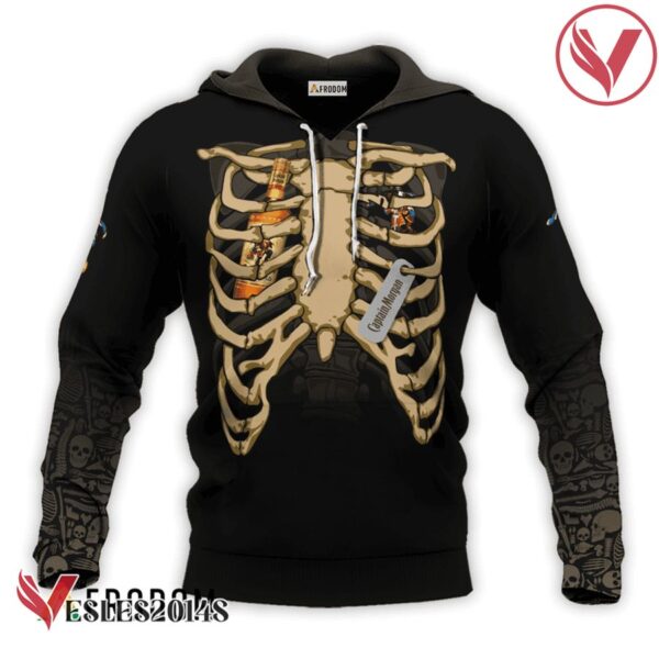 Captain Morgan Skeleton Ribcage Hoodie & Zip Hoodie - Vesles2014S 1