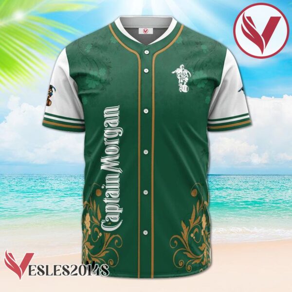 Captain Morgan St. Patrick's Day Leprechaun Baseball Jersey, Perfect Gifts For Fans - Vesles2014S 2