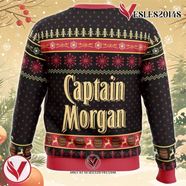 Captain Morgan Ugly Christmas Sweater, Unique Christmas Gift For Fans - Vesles2014S 1