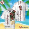 Captain Morgan White Tropical Flower Hawaiian Shirt, Best Summer Gifts For Fans - Vesles2014S