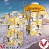 Captain Morgan Yellow Tropical Floral White Hawaiian Shirt, Unique Gifts For Friends - Vesles2014S 1