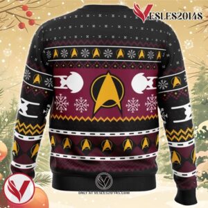 Captain Picard Star Trek Ugly Christmas Sweater, Unique Christmas Gift For Fans - Vesles2014S 1