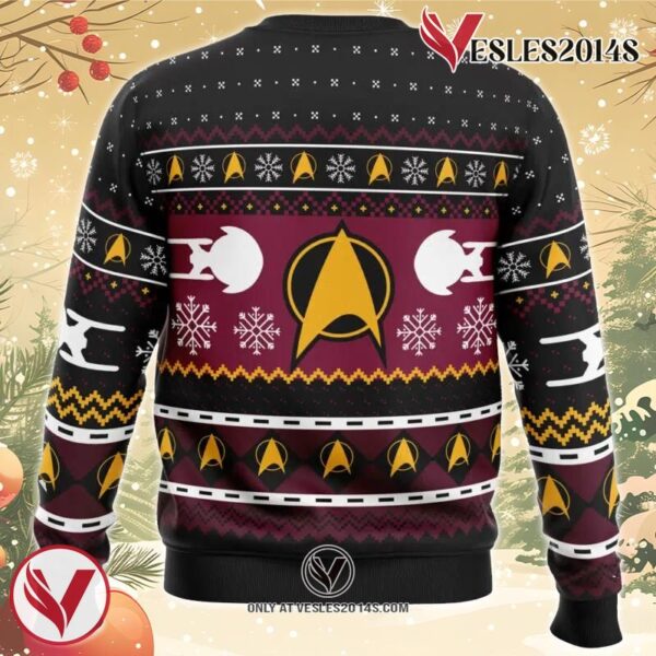Captain Picard Star Trek Ugly Christmas Sweater, Unique Christmas Gift For Fans - Vesles2014S 1