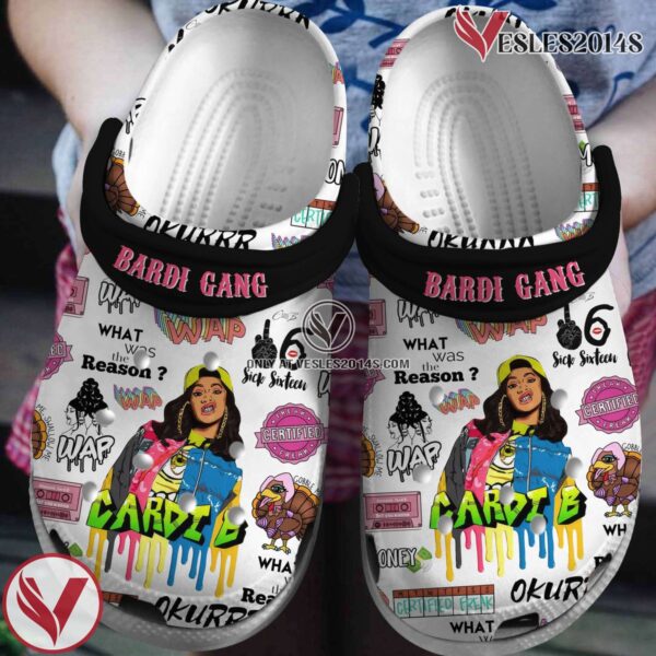 Cardi B Music Crocs Crocband Clogs Shoes, Unique Gifts For Fans Style 2 - Vesles2014S