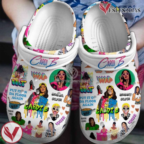 Cardi B Rapper Music Crocs Crocband Clogs Shoes, Unique Gifts For Fans - Vesles2014S