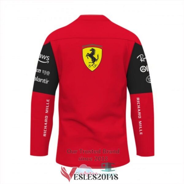 Carlos Sainz Jr Scuderia Ferrari F1 Santander Velas Ceva Hockey Jersey, Trending Gifts For Fans - Vesles2014s 2