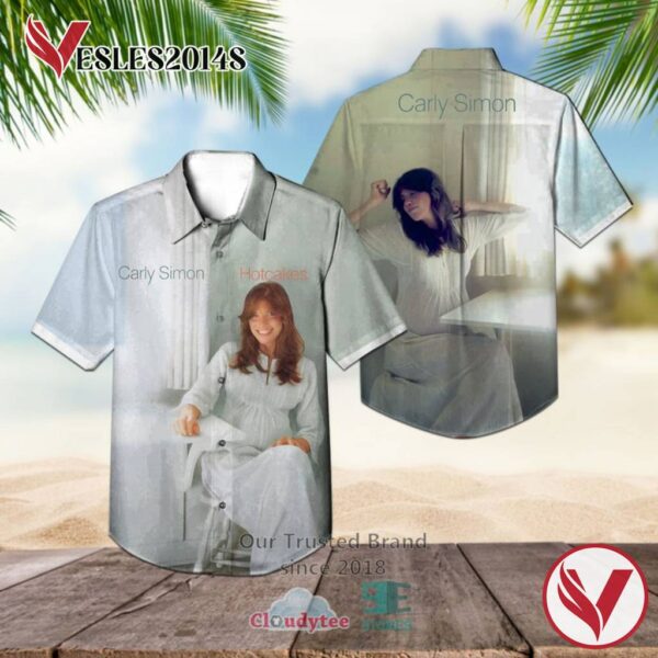 Carly Simon Hotcake Album Hawaiian Shirt, Best Gift For Music Lovers Vesles2014S
