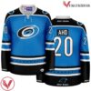 Carolina Hurricanes x Panthers Blue Sebastian Aho Mashup Hockey Jersey - Vesles2014S