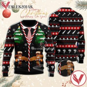Carpenter With Thumbs Up Xmas Ugly Sweater, Unique Winter Outfits For Fans - Vesles2014S  1