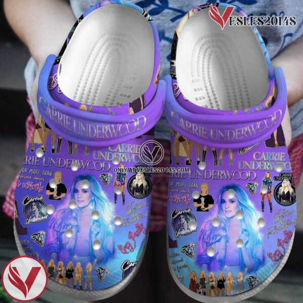 Carrie Underwood Singer Music Crocs Crocband Clogs Shoes, Unique Gifts For Fans - Vesles2014S