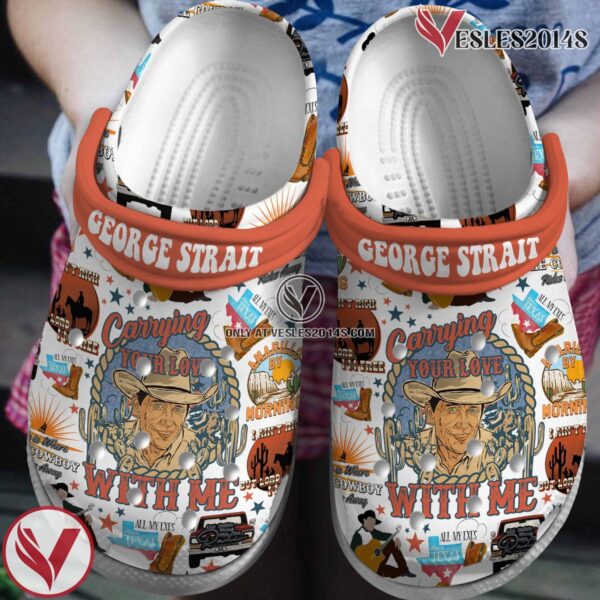Carrying Your Love with Me George Strait Music Crocs Crocband Clogs Shoes, Unique Gifts For Fans - Vesles2014S