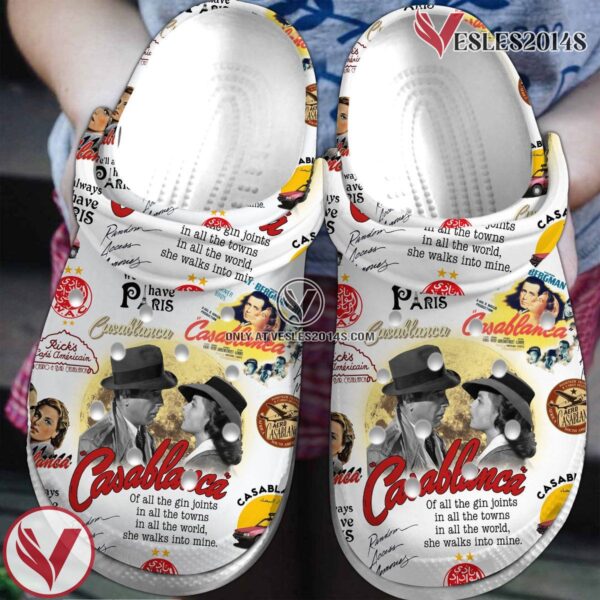 Casablanca Movie Crocs Crocband Clogs Shoes Comfortable For Men Women and Kids - Vesles2014S