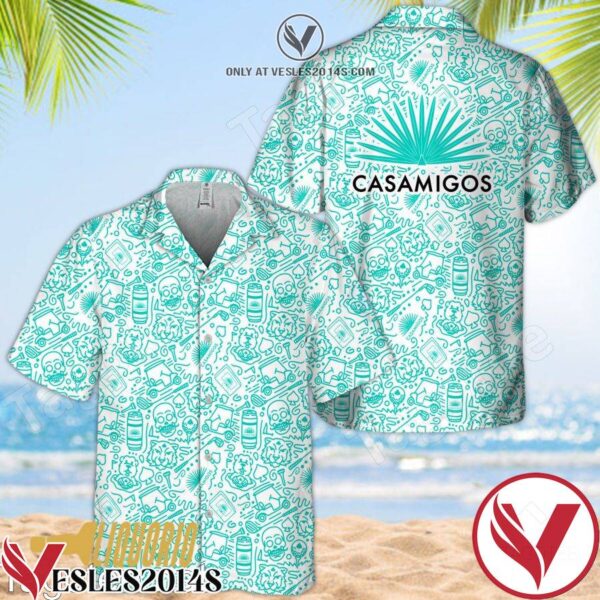 Casamigos Doodle Art Hawaiian Shirt, Unique Gifts For Friends - Vesles2014S 1