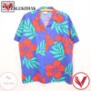 Casual Floral Pattern Vintage 80s Hawaiian Shirt Vesles2014S