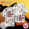 Cat Karate The Karate Cats For Men And Women Graphic Print Short Sleeve Hawaiian Casual Shirt Vesles2014S
