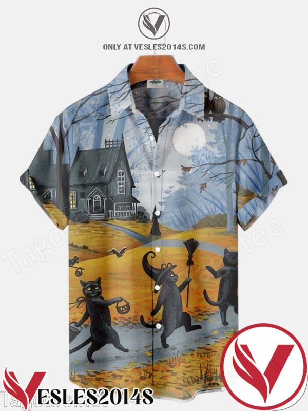 Cat Play Halloween Halloween Hawaiian Shirt, Unique Gifts For Friends - Vesles2014S 1
