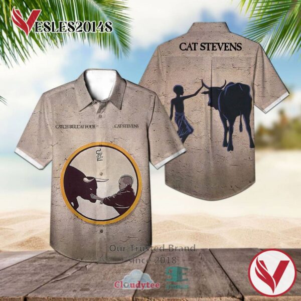 Cat Stevens Catch Bull at Four Albums Hawaiian Shirt, Best Gift For Music Lovers Vesles2014S