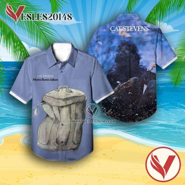Cat Stevens Mona Bone Jakon Album Cover Hawaiian Shirt, Unique Gifts For Music Lovers - Vesles2014S