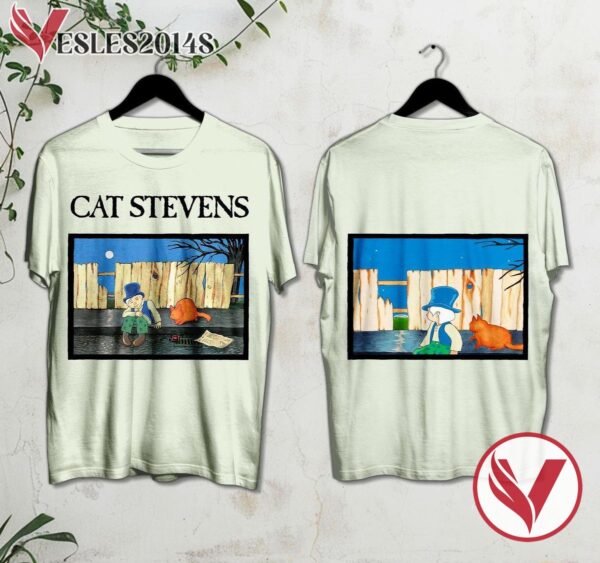 Cat Stevens Teaser And The Firecat Album Cover Shirt, Perfect Gifts For Music Lovers - Vesles2014S