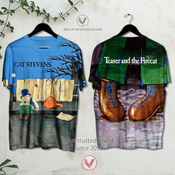 Cat Stevens Teaser and the Firecat Album 3D Shirt – LIMITED EDITION