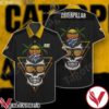 Caterpillar Inc Skull Holiday Beach Sunset Retro Hawaiian Shirt, Unique Gifts For Friends - Vesles2014S 1