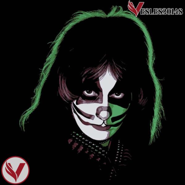 Catman Peter Criss KISS The Solo Albums Black Green Jersey - Vesles2014S 4