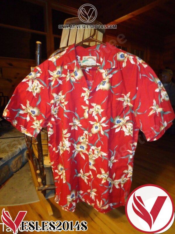 Cattleya Orchids Red Hawaiian Shirt, Unique Gifts For Friends - Vesles2014S 1
