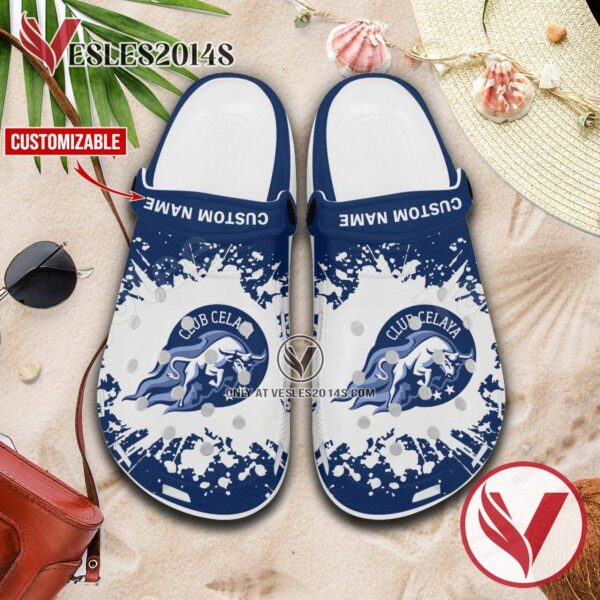 Celaya FC Logo Custom Crocs Clogs, Unique Footwear For Fans 1