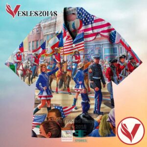 Celebrate Independence Day Casual Hawaiian Shirt, Best Gifts For Summer Vesles2014S 1