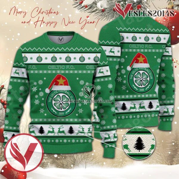Celtic F.C. Sport Ugly Christmas Sweater, Unique Gifts For Fans - Vesles2014aS 1