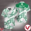 Celtic Green Tropical Floral White Hawaiian Shirt, Unique Gifts For Friends - Vesles2014S 1